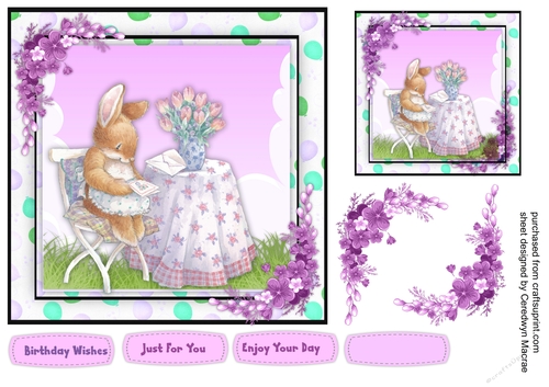 Rabbits Tea in the Garden