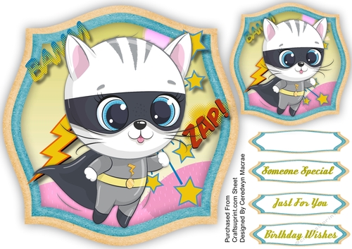 Lovely Super Cat Topper