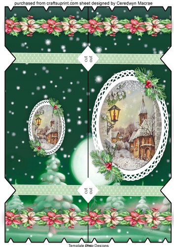 D.L ,Lovely Christmas Cracker card 3