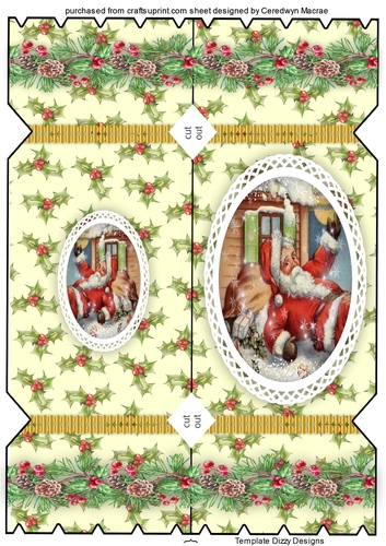 D.L ,Lovely Christmas Cracker card 4