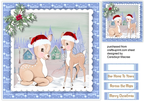 Deers in the Snow 
