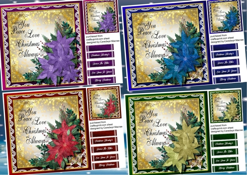 4, Cards , With Peace, and Love 