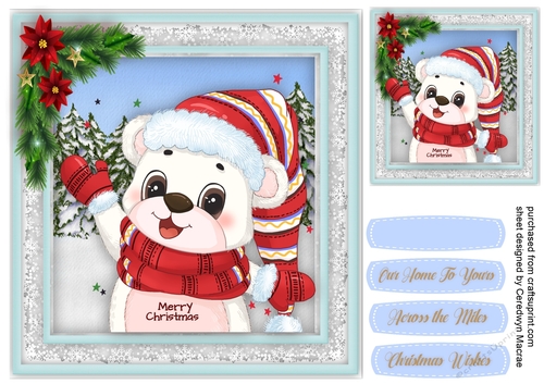 Gorgeous Christmas White Bear