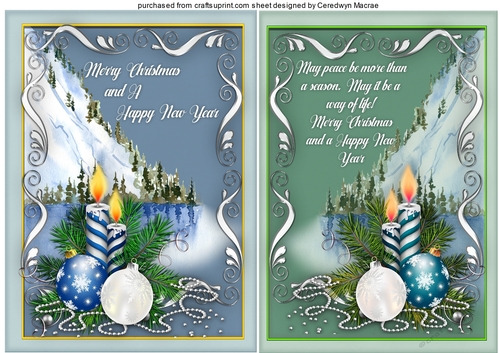 2. Lovely A5 Christmas Toppers 