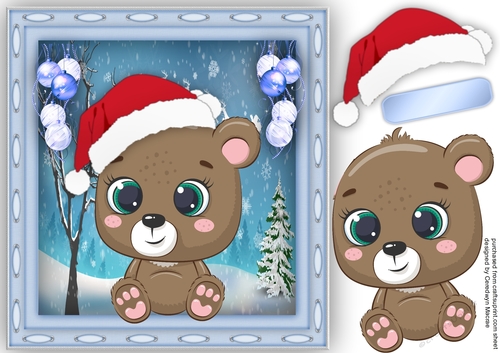 Gorgeous Christmas Brown Bear