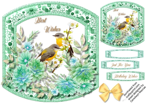 Beautiful Birds and Dahlias