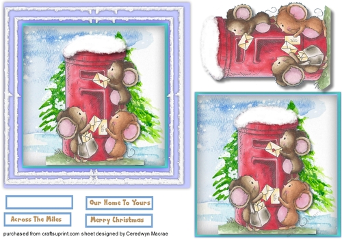 6x6  Cards  Post Mice 