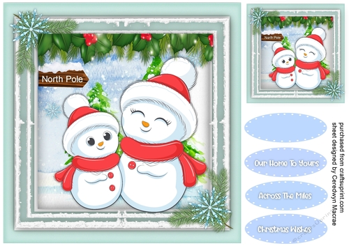 Cute Snowman Friends 