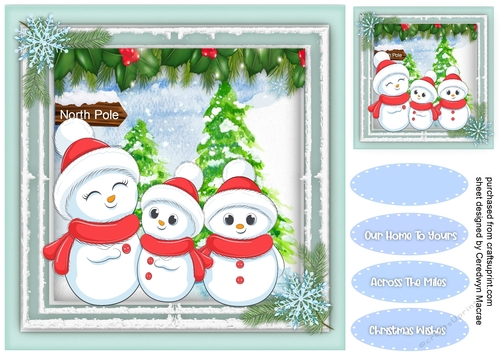 Family of Snowmen 