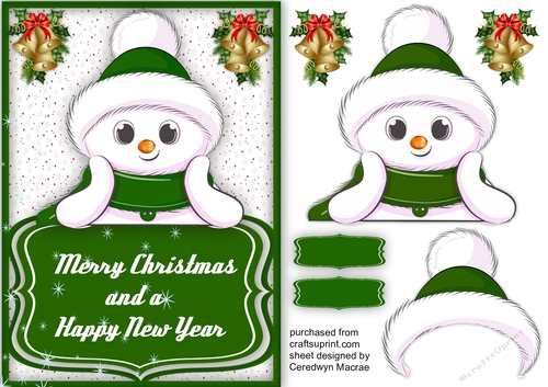 A5 , Cute Snowman Just For You  4