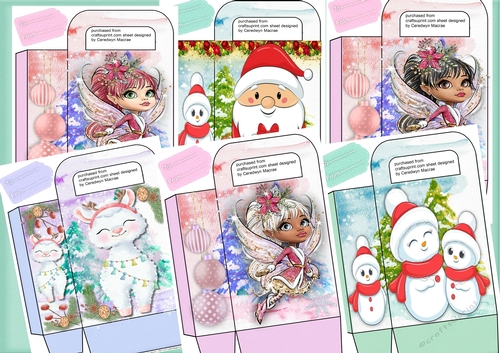 6, Gorgeous Christmas Gift Bags 