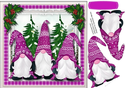 Beautiful Lilac Gnomes