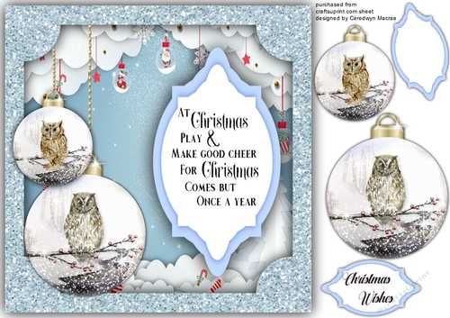Christmas Baubles and Quote 1