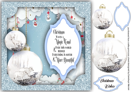 Christmas Baubles and Quote 2