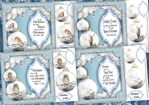 4, Beautiful Christmas Baubles