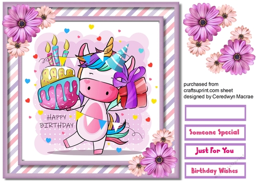 Unicorns Happy Birthday 1