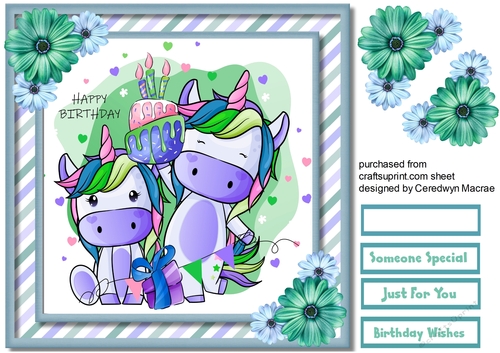 Unicorns Happy Birthday 2