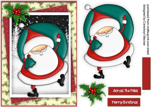 A5 Gorgeous Jolly Santa
