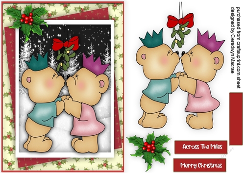 A5 Gorgeous Kissing Bears