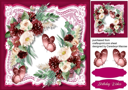 Bohemian Roses and Butterflys