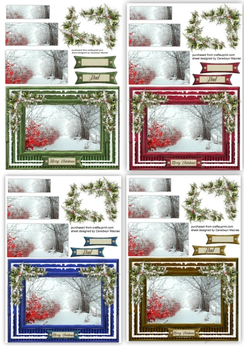 4, A5 , Beautiful Christmas Scenes