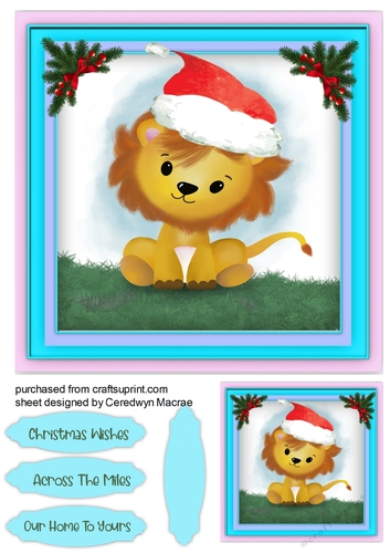 Lions Christmas Hat