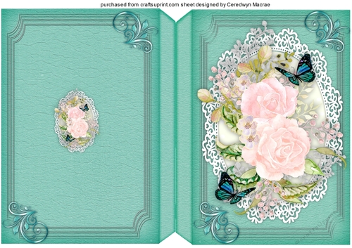 Print and Fold , Blushing Blossoms 