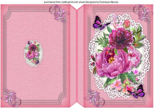Print and Fold , Lilac Blossoms 
