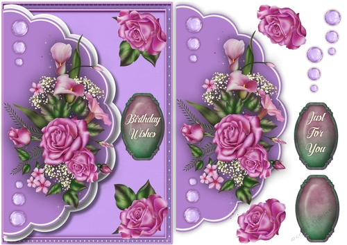Envelope card , Just For You 1