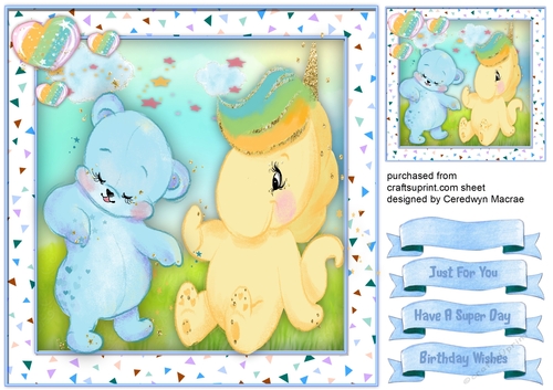 Lovely Unicorn and Bear