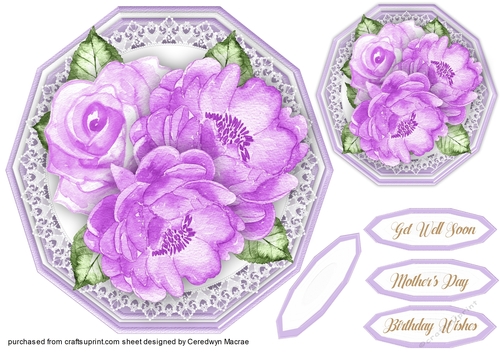 Beautiful Lilac Rose Topper