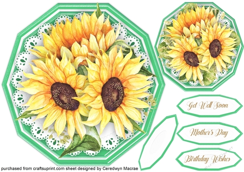 Beautiful Yellow Sunflower Topper