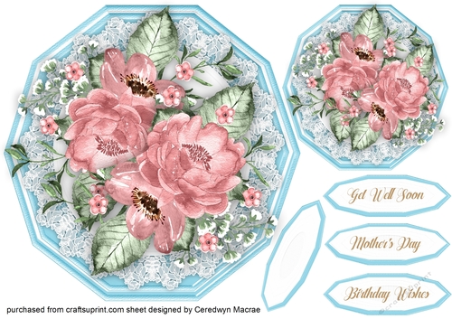 Beautiful Pink Rose Topper
