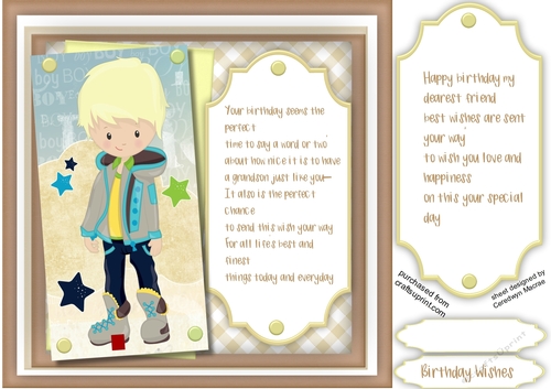 Birthday Wishes Grandson or Friend