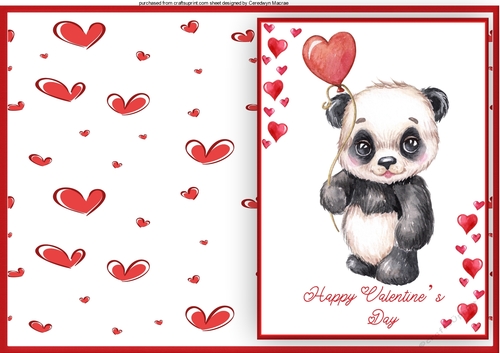 A5 Print and Fold Valentine