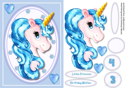 A5 Beautiful Princess Unicorn  3