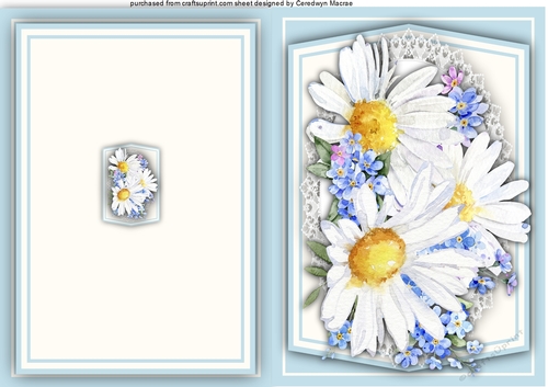 Print and Fold , Field Bouquet