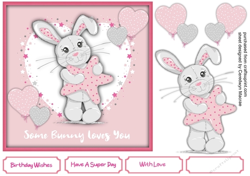 Bunnys Special Star ,Pink