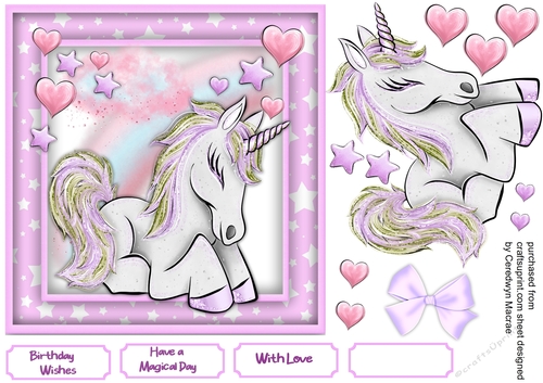 Beautiful Unicorn and Stars 4
