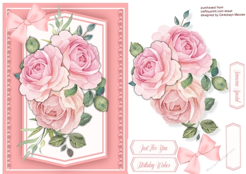 Water coloured  Pink Dreams