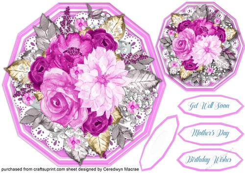 Posy of Lilac Roses