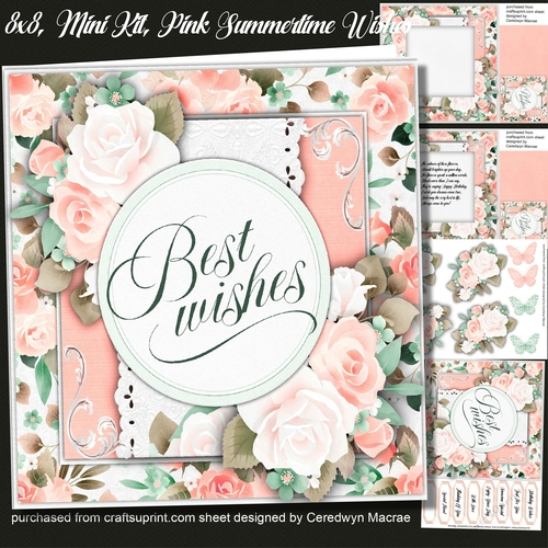 8x8 Mini Kit, Pink Summertime Wishes