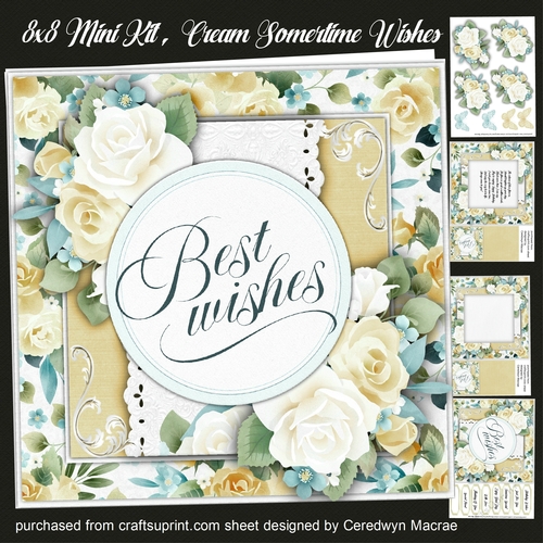 8x8 Mini Kit, Cream Summertime Wishes