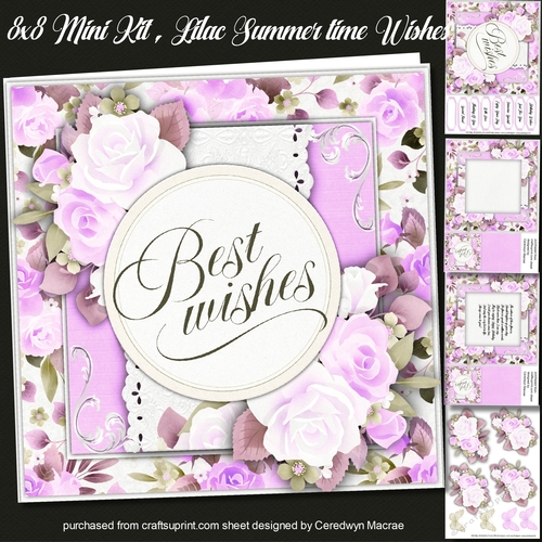 8x8 Mini Kit , Lilac Summertime Wishes