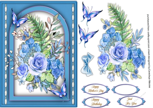 Blue Roses and Pearls