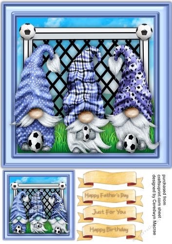 Blue Football Gnomes