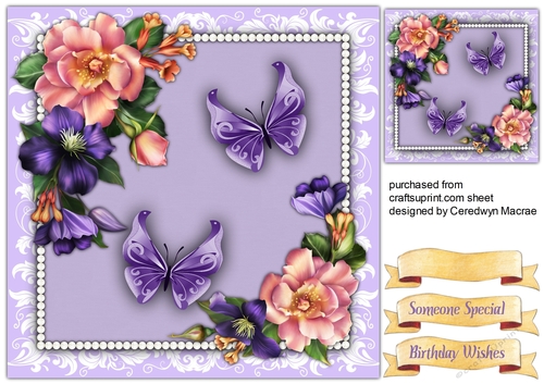 Summer Blooms   and Butterflys