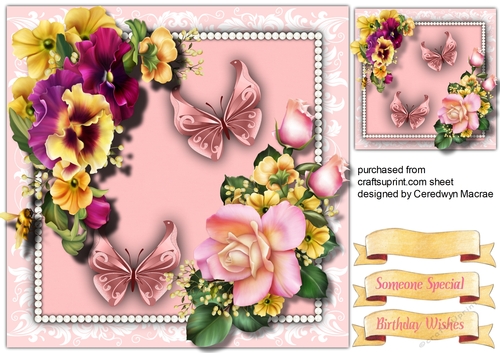 Pansys    and Butterflys