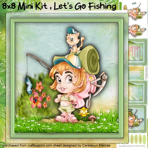 8x8 Mini Kit ,Lets Go Fishing 