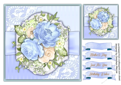 Beautiful  7x7 Aqua Dreams